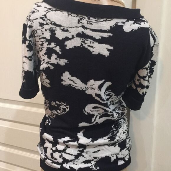 Antonio Melani Black & White Short Sleeve Sz XS (1027) - Picture 4 of 8